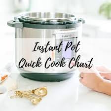 instant pot quick cook chart jenuine home instant pot