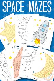 Just say no to computer generated mazes! Fun Free Printable Space Mazes Worksheets For Kids Kids Activities Blog