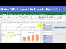Mis Report In Excel Part 3 Hindi Youtube Excel Learning Microsoft Excel For Beginners