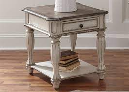 Antique White End Table Magnolia Manor White End Tables Furniture Liberty Furniture