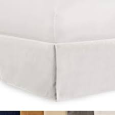 Maybe you would like to learn more about one of these? Gavotte Home Tailored Velvet Bed Skirt With Split Corner 21 Inch Drop Queen White Modern Dust Ruffle High End Walmart Com Walmart Com