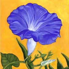 Rk Ives Original Oil Painting Morning Glory Flower Original Oil Painting Painting Flower Art