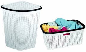 Buy Rattan Wicker Style Laundry Set Corner Hamper And Basket Brown Base And Beige Trim In Cheap Price On M Alibaba Com Best laundry hampers technobuffalo 2021.
