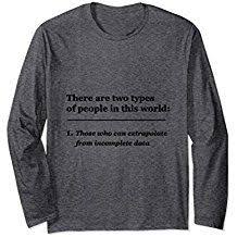 There Are Two Types Of People In This World Extrapolate Extrapolate T Shirt Full Sleeve There Are Two Type Of People Funny Quotes For Teens Long Sleeve Tshirt Men Funny Quotes Sarcasm