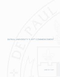 Https Resources Depaul Edu Commencement Ceremonies Documents Commencement 202017 June Pdf