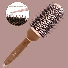 Soft brush method for coarse hair 360 waves? Blow Dry Round Hair Brush 1 7 Mocha With Boar Bristles For Thick Coarse Shoulder Length Hair Dry Hair Fast Round Hair Brush Thick Coarse Hair