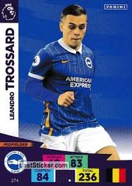 Statistiques principales par position (2020/2021). Card 274 Leandro Trossard Panini English Premier League 2020 2021 Adrenalyn Xl Laststicker Com