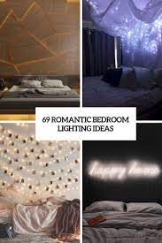 Hang lights on the wall behind the bed, either alone or. 69 Romantic Bedroom Lighting Ideas Digsdigs