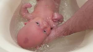 Pneumonia can as happen if you get a bunch of water or food in your lungs, if accidentally inhaled it. Dad Baby Bath Stock Video Footage 4k And Hd Video Clips Shutterstock