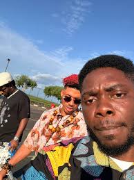 Akwa Cross Presido Laff Nation arrives uyo today for Ibom Content creators  installation and was Received by Ziky BMB and Akwa ibom king of Creativity Isaac  Nice