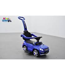 Trotteur Voiture Mercedes Gl63 Bleu Porteur Pousseur A Bascule Voiture Kiddi Quad