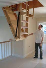 Electric Loft Ladders With Images Loft Stairs Loft Ladder Loft Staircase