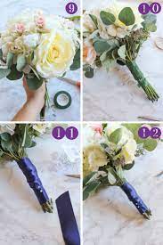 Save Money And Make Your Own Bridal Bouquet For Your Portraits A Beau Diy Wedding Bouquet Fake Flowers Silk Flower Bridal Bouquet Wedding Bouquet Fake Flowers