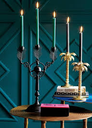 Our Favorite Products From The Matthew Williamson Cb2 Collaboration Gold Taper Candle Holders Gold Taper Candles Taper Candle Holders