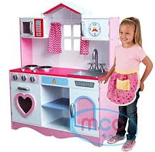 Girls toys simulate wooden kitchen toys pink tea set play house educational toy tools baby early education puzzle. Mcc Large Girls Kids Pink Wooden Play Kitchen With Utensils Toys Children S Role Play Pretend Set Toy Mummy Mayday