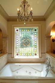 We love the windows you made. 8 Neat Clever Tips Guest Bathroom Remodel Traditional 70s Bathroom Remodel Small Spaces Bath Glass Bathroom Stained Glass Windows Traditional Bathroom Designs