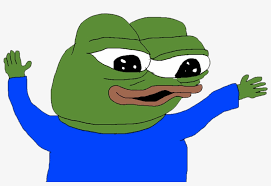 Originally created by matt furie back in 2005 for a comic series called boy's club, pepe has spread from regular internet text memes to twitch emotes. Pepe Hands Up Gif Pepo Emotes Transparent Png 1027x731 Free Download On Nicepng