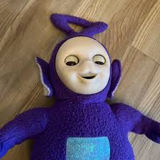 Vintage Retro Teletubbies Tinky Winky Soft Plush Toy 1996 Moving Eyes 14”