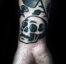 Tattoo Traditional Skull Old School Flash Art 40 Ideas For 2019 Small Skull Tattoo Tattoos For Guys Skull Tattoo