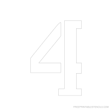 47 free printable cake templates. Printable Number 4 Template For Cake