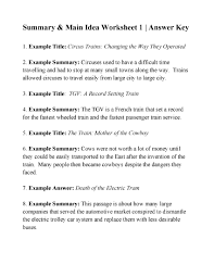 45 Main Idea Worksheets Middle School Image Ideas Benchwarmerspodcast