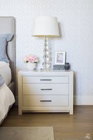 5 Tips For A Spring Refresh In The Master Suite Zdesign At Home Bedside Table Decor Bedside Table Styling White Master Bedroom