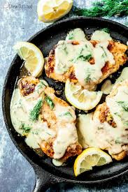 Healthy Creamy Lemon Dill Chicken Recipe Recipe Dill Chicken Dill Recipes Lemon Dill Chicken Recipe