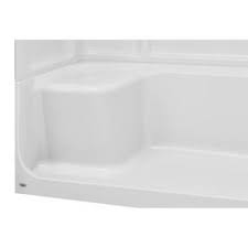American Standard Elevate Arctic White Acrylic Shower Base 60 In W X 30 In L With Right Drain Lowes Com Acrylic Shower Base Shower Base American Standard
