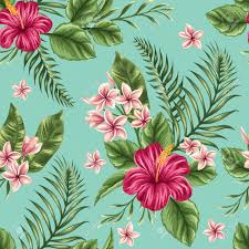 Hawaiian flower pattern vector free. Tropical Floral Seamless Pattern With Plumeria And Hibiscus Flowers Royalty Free Cliparts Vectors And Stock Illustration Image 36911091