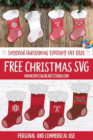 Download Layered Christmas Stockings Special Heart Studio