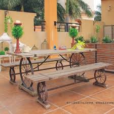 Compra Recreacion Muebles Online Al Por Mayor De China Mayoristas De Recreacio Muebles Rusticos De Jardin Mesas De Comedor Al Aire Libre Comedor Al Aire Libre