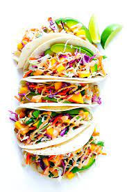 In a large saute pan on high heat with olive oil, saute the fish until it is browned and cooked throughout. Mango Chipotle Fish Tacos Gimme Some Oven