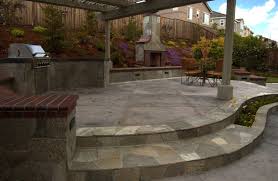 Large stones will lock the smaller stones toward the center in place. Patios Bcp Concrete