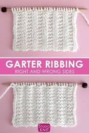 This is the side that will be on the outside of a. The Garter Ribbing Stitch Knitting Pattern Orgu Egitimleri Orgu Desenleri Orgu