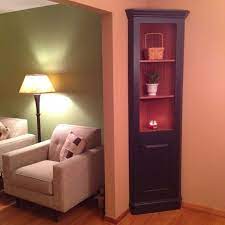Loko corner storage cabinet, corner hutch cabinet with shutter doors and adjustable shelf for bathroom, living room, dining room or kitchen, 23.5 x 11 x 68 inches (white) $169.99. Small Corner Cabinets Dining Room Ideas On Foter