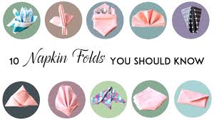 10 Napkin Folds You Should Know Mtc Napkin Folding Napkin Folding Tutorial Christmas Napkin Folding