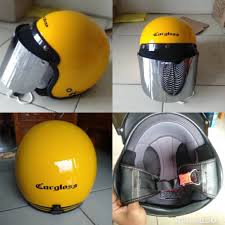 20 harga helm bogo murah terbaru & terlengkap 2021. Helm Bogo Dewasa Polos Kuning Helm Bogo Kaca Datar Helm Bogo Stiker Cargloss Shopee Indonesia