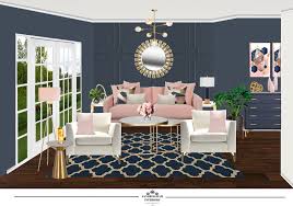 See more ideas about navy living rooms, interior design, home decor. Glam Navy Pink Gold Living Room Sandringham Interiors