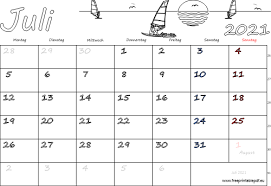 Auf kalenderland.com finden sich vielen weitere kostenlose kalendervorlagen zum ausdrucken. Monatskalender Juli 2021 Pdf Drucken Kostenlos