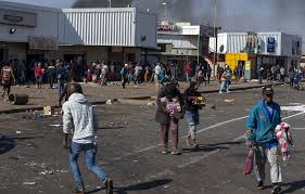 Police have deployed water cannon and fired rubber bullets at looters, while firefighters extinguished blazes set by protesters as the country witnessed wide. Aij7s04jedxnhm