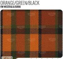 Westfalia Plaid Fabric - Orange