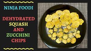 Ninja Foodi Dehydrated Zucchini Squash Chips Youtube Squash Chips Vegetable Chips Dehydrated Zucchini Chips