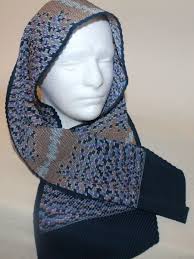 Blue Polyester Vintage Scarves & Wraps for sale