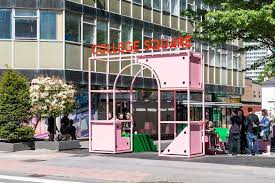 Outdoor dining, outdoor lounging, and outdoor entertaining all require one thing: Vibrant Street Furniture Creates Sociable Square In South London