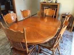 Wooden dining table oak solid long white room round new design furniture modern restaurant metal dinning set wood dining tables. Solid Oak Oval Round Dining Room Set W 6 Chairs Table Is 48 Round That Opens Up To A Round Dining Room Sets Oak Dining Room Table Solid Oak Dining Room Table
