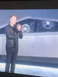While unveiling his new cybertruck, elon musk asked one of his colleagues to demonstrate the toughness of its armor glass windows by throwing a metal ball at them. The Tesla Cybertruck Is A Joke
