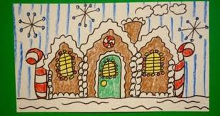 Let S Draw A Gingerbread House Christmas Art Hybrid Art Brain Drawing