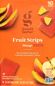These are the items we'll definitely be buying again. Amazon Com Fruit Strips Fruit Leathers Healthy Snack Made With Real Fruit And Veggie Puree Concentrate Good And Gather 10 Strips Mango