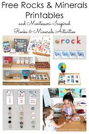 Free Rocks And Minerals Printables And Montessori Inspired