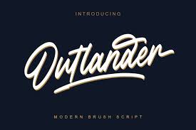 Brush script std font 3.29/5. Outlander Brush Script 347054 Script Font Bundles